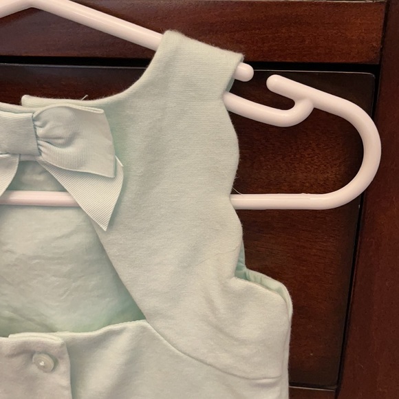 Janie and Jack Mint Scalloped Keyhole Dress - Picture 4 of 7